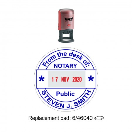 Trodat 46140 Self Inking Stamps 40mm, Date 3mm